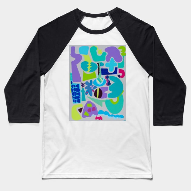 The Shape of More Things to Come - My Original Art Baseball T-Shirt by MikeMargolisArt